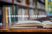 2018天津省考职位表查询_2018天津省考时间